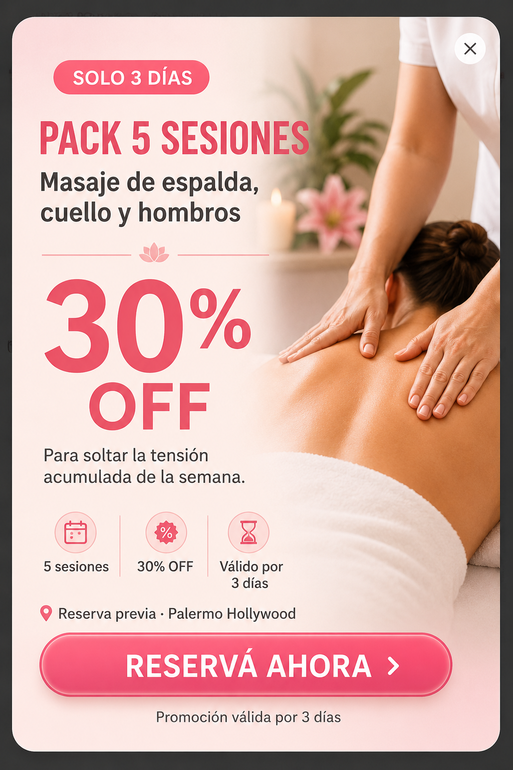 Promoción 30% OFF